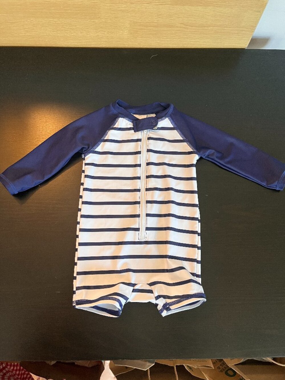 [$2 in a bundle] Tucker and Tate navy and white swimsuit 6 mo